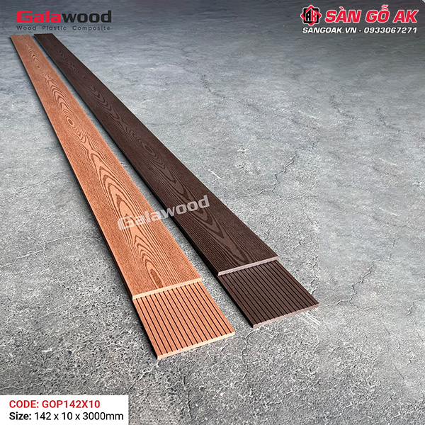 Thanh đa năng gỗ nhựa ngoài trời Galawood GOP142X10 Wood